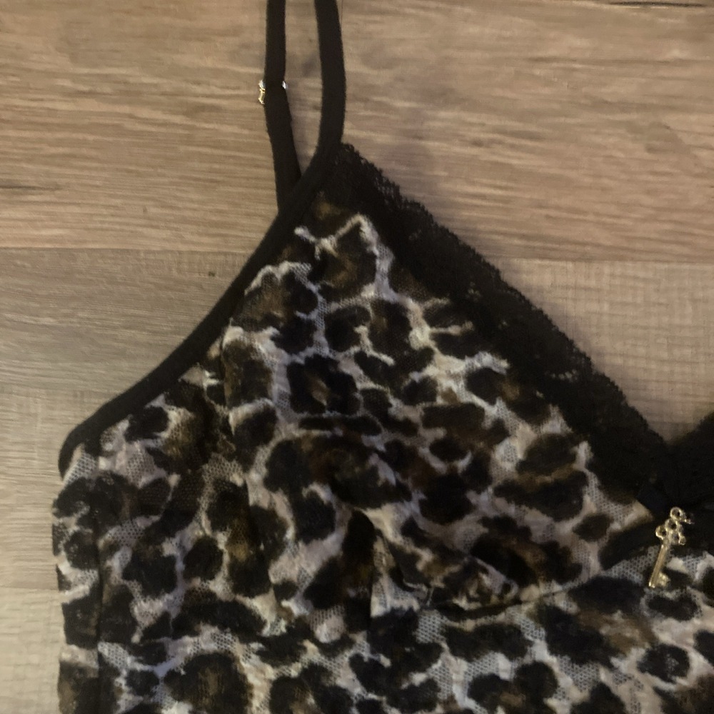 Vintage Victoria's Secret Slip Dress Lingerie Leopard Y2K Size M Bella Swan - Picture 4 of 7